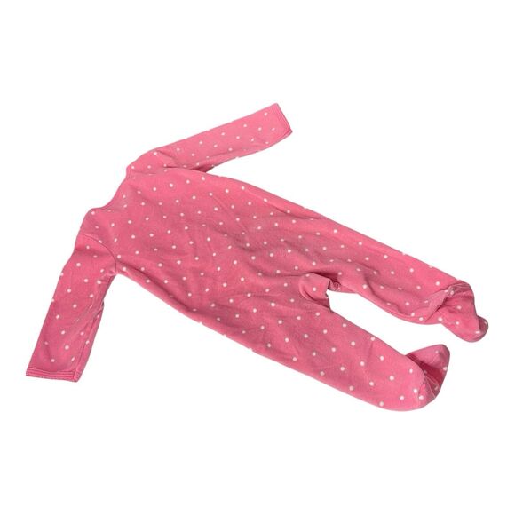 Carter One Piece Footie Pjs Pajamas Set Of 2 Pink Spotted Bear Gray Penguin - Picture 4 of 13